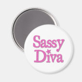 Sassy Diva Magnet (Vorderseite/Rückseite)