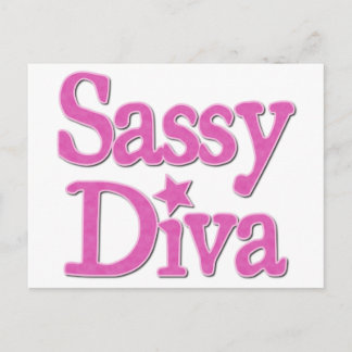 Sassy Diva Postkarte