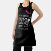Sassy Drink Cooking Wine Personalisiert Black Schürze (InSitu)