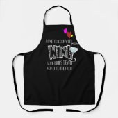 Sassy Drink Cooking Wine Personalisiert Black Schürze (Vorderseite)