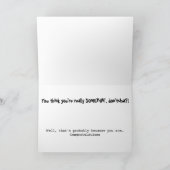 Sassy Eichhörnchenkarte Karte (Innenseite)