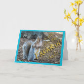 Sassy Eichhörnchenkarte Karte (Gelbe Blume)