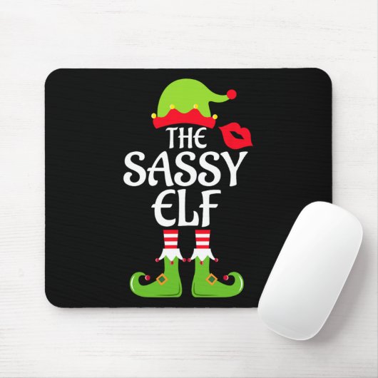 Sassy Elf Matching Family Group Weihnachts-Party X Mousepad (Mit Mouse)