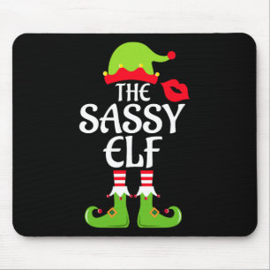 Sassy Elf Matching Family Group Weihnachts-Party X Mousepad