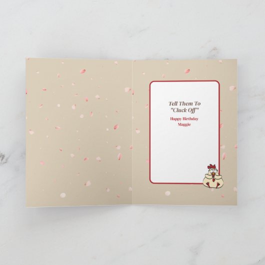 Sassy Ethnic Female Cartoon Funny Sprichwort Gebur Karte (Innenseite)