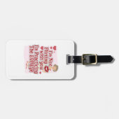 Sassy Evil Eye 50er Hausfrau Gepäckanhänger (Vorderseite horizontal)