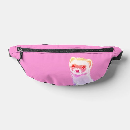 Sassy Ferret in Regenbogenfarben Bauchtasche (Ablage )