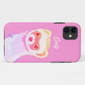 Sassy Ferret in Regenbogenfarben Case-Mate iPhone Hülle (Rückseite (Horizontal))
