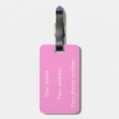 Sassy Ferret in Regenbogenfarben Gepäckanhänger (Rückseite vertikal)