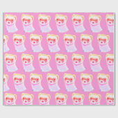 Sassy Ferret in Regenbogenfarben Geschenkpapier (Flach)