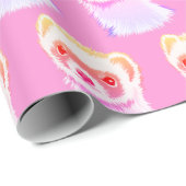 Sassy Ferret in Regenbogenfarben Geschenkpapier (Rolleneckpunkt)