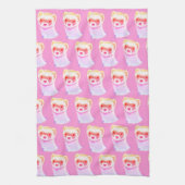 Sassy Ferret in Regenbogenfarben Geschirrtuch (Vertikal)