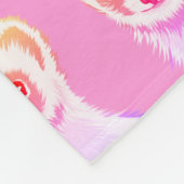 Sassy Ferret in Regenbogenfarben Girl Fleecedecke (Ecke)