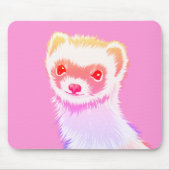 Sassy Ferret in Regenbogenfarben Mousepad (Vorne)