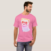 Sassy Ferret in Regenbogenfarben T-Shirt (Vorne ganz)