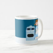 Sassy Fifties Hausfrau Fun Retro Illustration Kaffeetasse (VorderseiteRechts)
