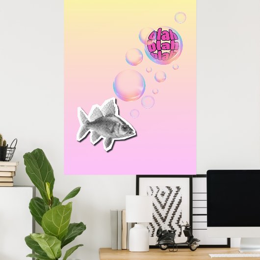 Sassy Fish Poster (Heimbüro)