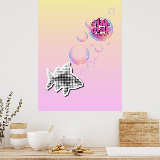 Sassy Fish Poster (Küche)