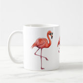 Sassy Flamingo Retro Vintag Kaffeetasse (Links)