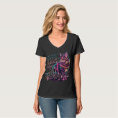 Sassy, Flashy & Meowgical - Rainbow Cat Attitude T-Shirt (Vorderseite Vollansicht)