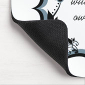 Sassy floral Frame Mousepad, Dunkle Periwinkle Mousepad (Ecke)