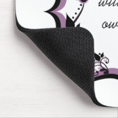 Sassy floral Frame Mousepad, Lila Mousepad (Ecke)