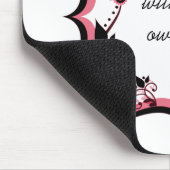 Sassy floral Frame Mousepad, rosa Mousepad (Ecke)
