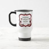 Sassy Floral Frame Tasse, rot Reisebecher (Links)