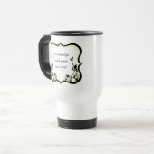 Sassy florale Rahmen Tasse, hellgelb Reisebecher (Vorderseite Links)
