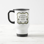 Sassy florale Rahmen Tasse, hellgelb Reisebecher (Links)