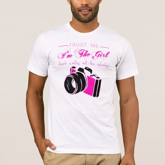 Sassy Fotografy Camera Girl T Shirt (Vorderseite)