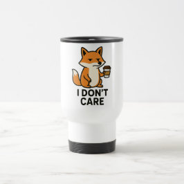 Sassy Fox with a Mug Reisebecher