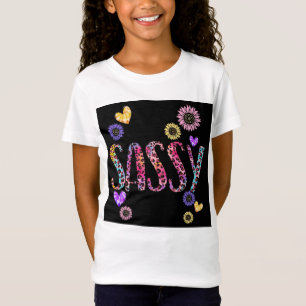 Sassy Fun Colorful Girls Thema T-Shirt