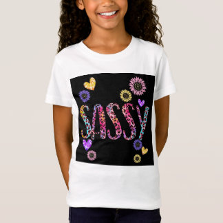 Sassy Fun Colorful Girls Thema T-Shirt