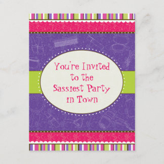 Sassy Girl Geburtstagsparty Einladung