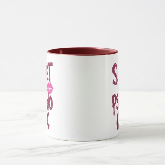 Sassy Girly Humor mit rosa Lippen Tasse (Zentrum)