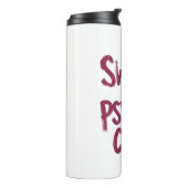 Sassy Girly Humor with Pink Lips Thermosbecher (Nach links gedreht)