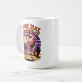 Sassy Glam Halloween Flamingo Kaffeetasse (Vorderseite Links)