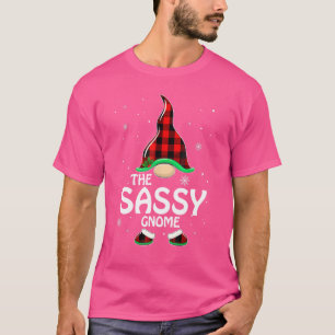 Sassy Gnome Matching Family Group Weihnachts-Party T-Shirt