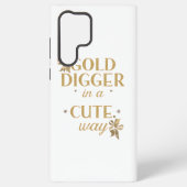 Sassy Gold Typography with Floral Bows Samsung Galaxy Hülle (Rückseite)