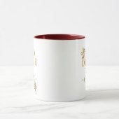 Sassy Gold Typography with Floral Bows Tasse (Zentrum)