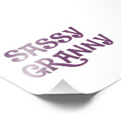 Sassy Granny Grandmutter Fotodruck (Ecke)