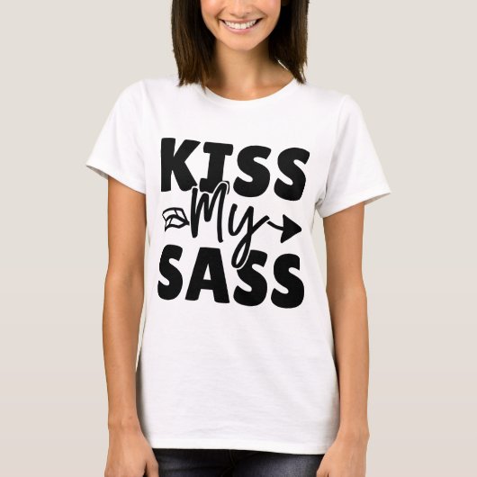 Sassy Graphic T-Shirt mit Attitude (Vorderseite)