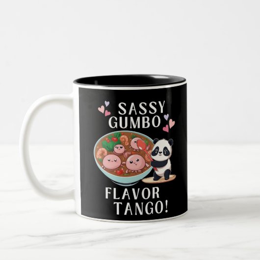 Sassy Gumbo Flavor Tango Zweifarbige Tasse (Links)