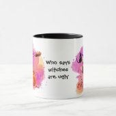 Sassy Halloween Hexe mit Katze Tasse (Zentrum)