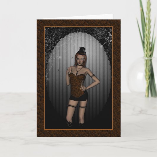 Sassy Halloween Karte (Vorderseite)