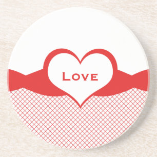 Sassy Heart Fishnet Liebe Untersetzer