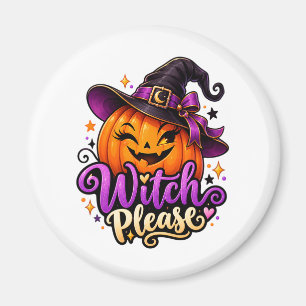 Sassy Hexe Bitte Kürbis Halloween Magnet