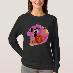 Sassy Hexe mit dem langen Sieb der Katze T-Shirt