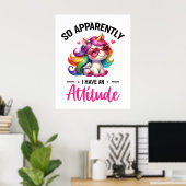 Sassy ich habe eine Einstellung Poster (Heimbüro)